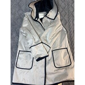 Violanti Made in Italy Silver and Black Trench Coat Size L